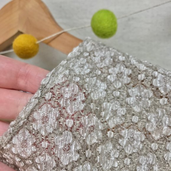 Clio Neutral Textured Career Top in Tan/Sand/Beige Color - Petite Medium - Picture 8 of 15